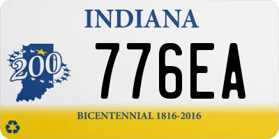 IN license plate 776EA