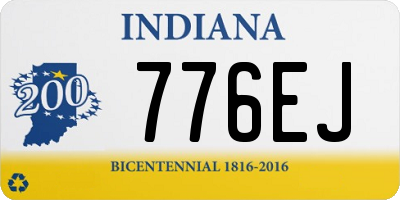 IN license plate 776EJ