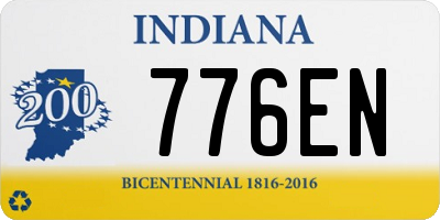 IN license plate 776EN