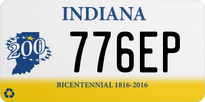 IN license plate 776EP