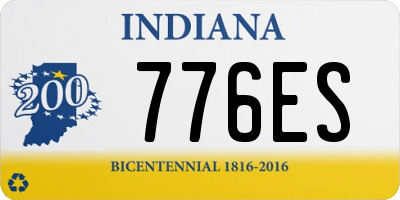 IN license plate 776ES