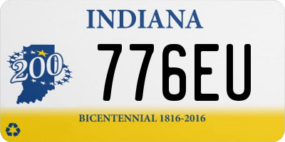 IN license plate 776EU