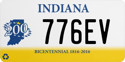 IN license plate 776EV