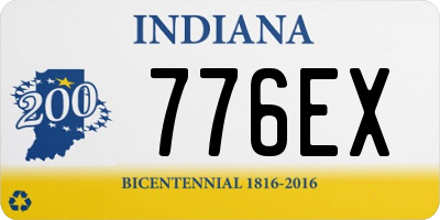 IN license plate 776EX