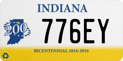 IN license plate 776EY