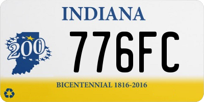 IN license plate 776FC