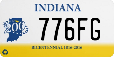 IN license plate 776FG