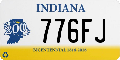 IN license plate 776FJ