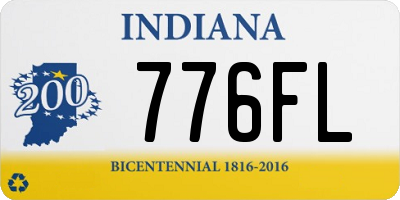 IN license plate 776FL