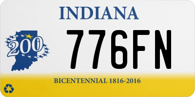 IN license plate 776FN