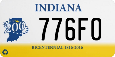 IN license plate 776FO
