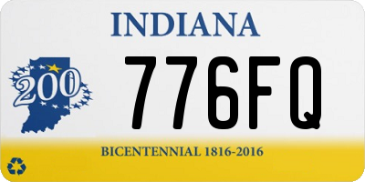 IN license plate 776FQ