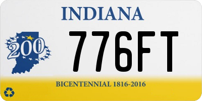 IN license plate 776FT