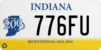 IN license plate 776FU