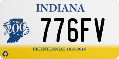 IN license plate 776FV