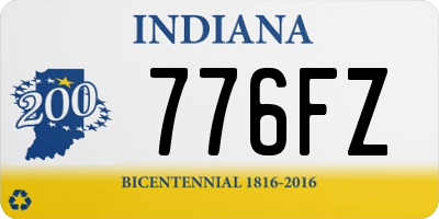 IN license plate 776FZ