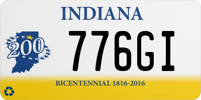 IN license plate 776GI