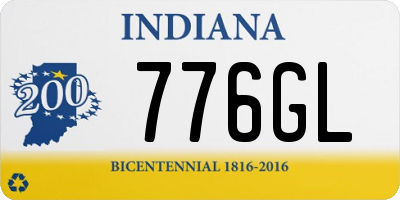 IN license plate 776GL