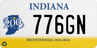 IN license plate 776GN