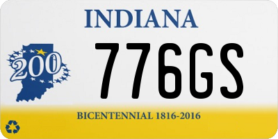 IN license plate 776GS