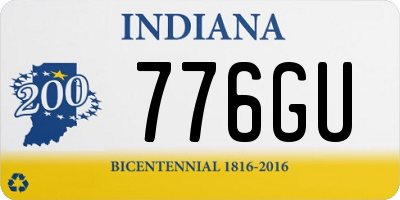 IN license plate 776GU