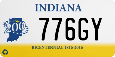 IN license plate 776GY
