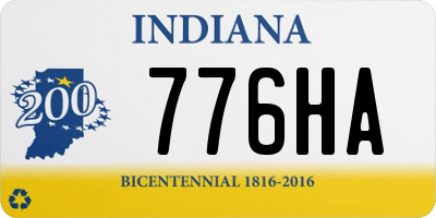 IN license plate 776HA