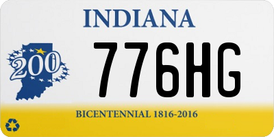 IN license plate 776HG