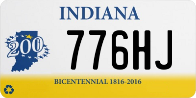 IN license plate 776HJ