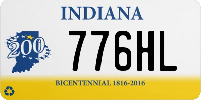 IN license plate 776HL