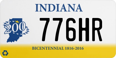 IN license plate 776HR