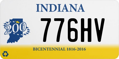 IN license plate 776HV