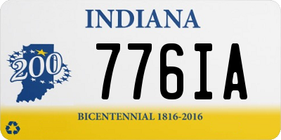 IN license plate 776IA