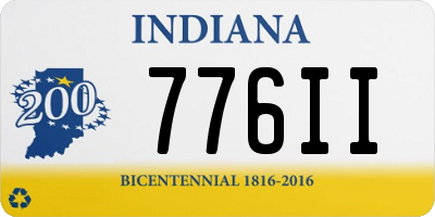 IN license plate 776II