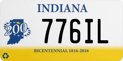 IN license plate 776IL