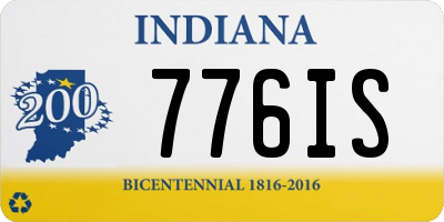 IN license plate 776IS