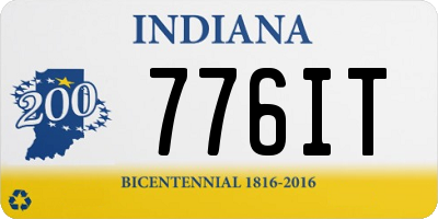 IN license plate 776IT