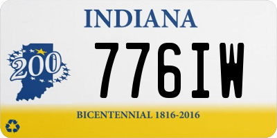 IN license plate 776IW