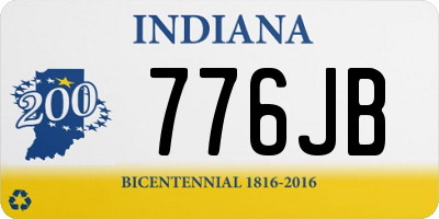 IN license plate 776JB