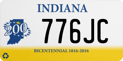 IN license plate 776JC