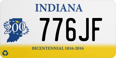 IN license plate 776JF