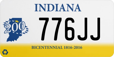IN license plate 776JJ