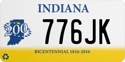 IN license plate 776JK