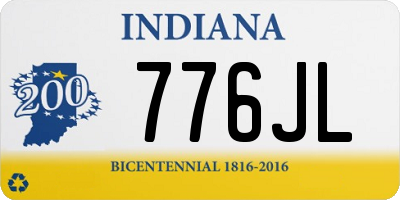 IN license plate 776JL