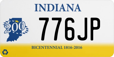 IN license plate 776JP