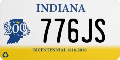 IN license plate 776JS