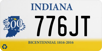 IN license plate 776JT