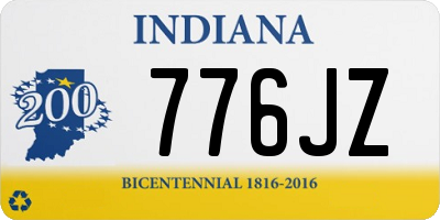 IN license plate 776JZ