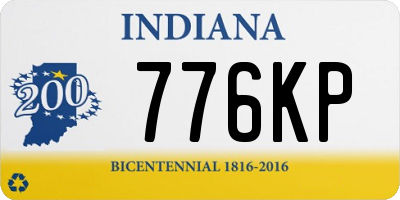 IN license plate 776KP