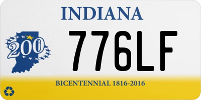 IN license plate 776LF